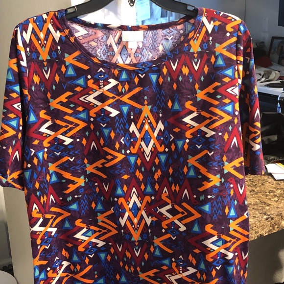 EUC Purple Aztec LulaRoe Julia (XL) - Picture 1 of 2